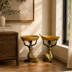 The Golden Gatherings Decorative Basket Duo