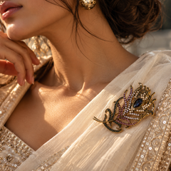 Mor Pankh Brooch