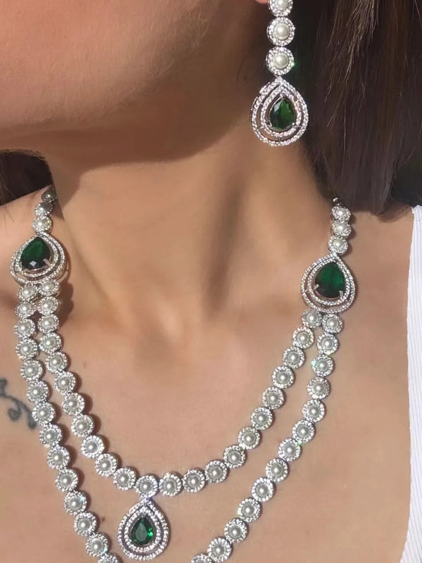 Pearl Empress Emerald Set