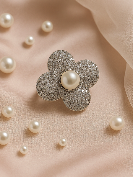 Celestia Pearl Bloom Ring