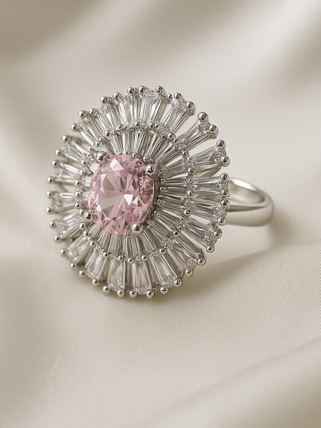 Blush Aurora Diamond Ring