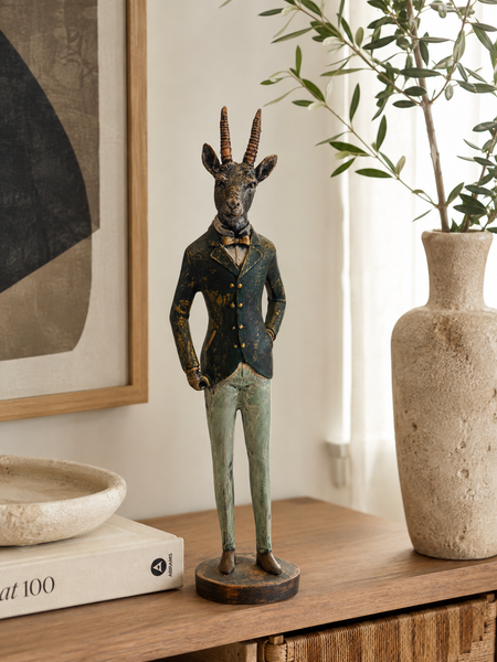 The Distinguished Antelope Gentleman Sculpture