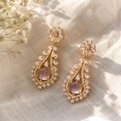 Noor Blush Statement Earrings