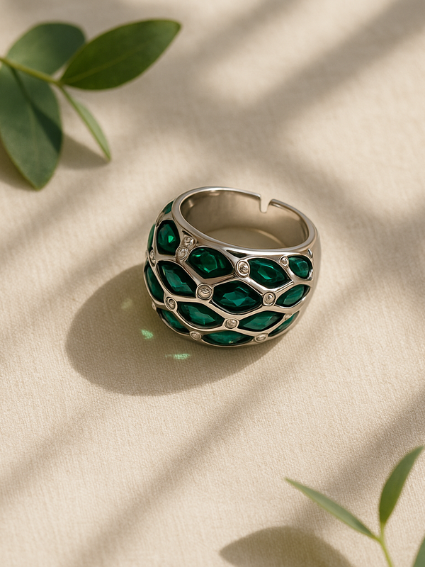 Verdant Luxe Statement Ring