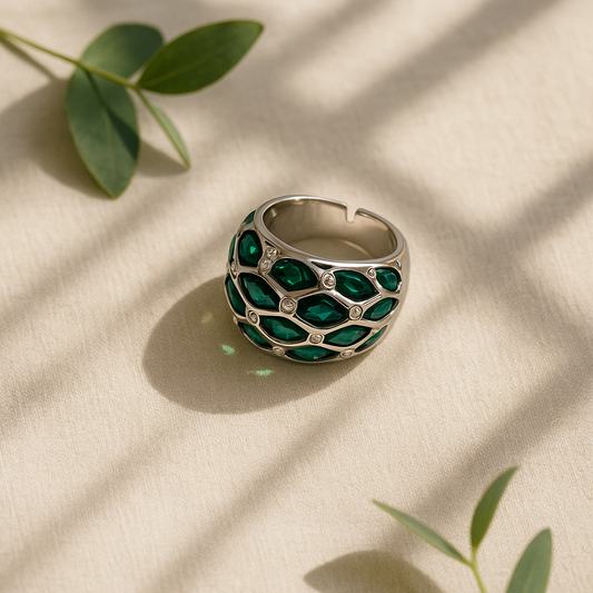 Verdant Luxe Statement Ring
