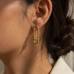 Nova Safety Pin Earrings