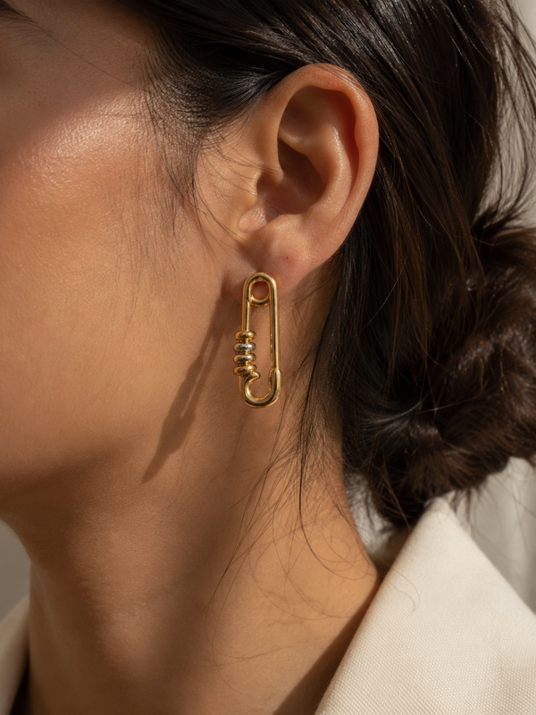 Nova Safety Pin Earrings