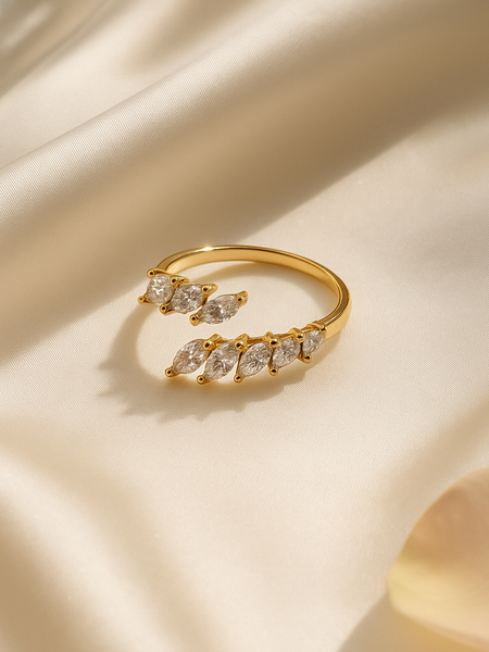 Marquise Elegance Open Ring