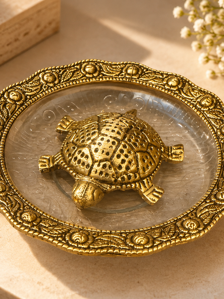 Kurma – The Golden Tortoise Decorative Platter