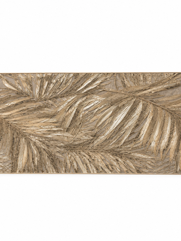 Golden Canopy Dining Set – 1 Runner + 6 Table Mats