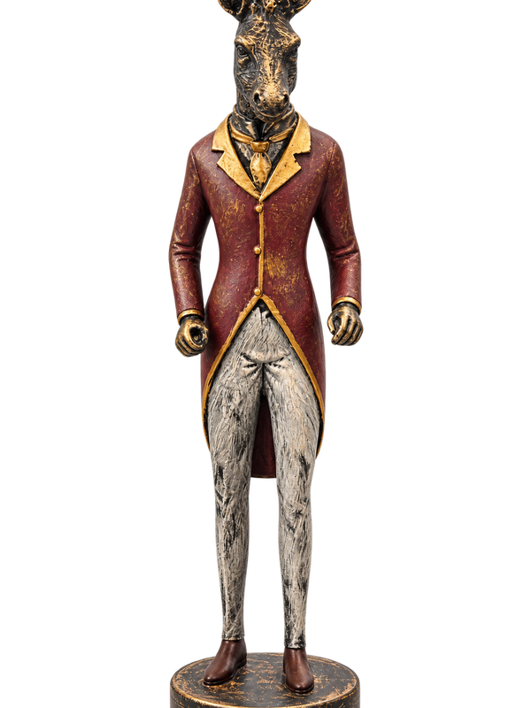 The Dapper Giraffe Gentleman Sculpture