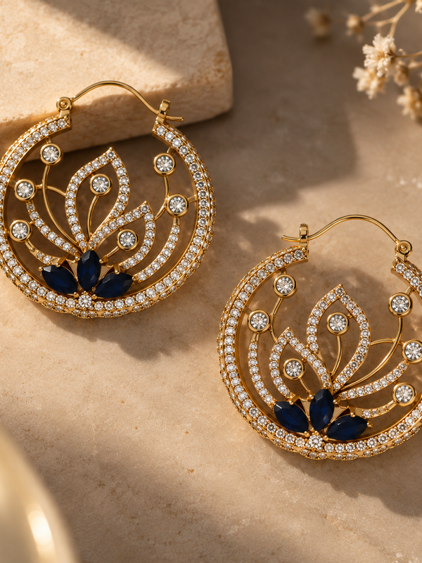 Neelam Lotus Statement Hoops