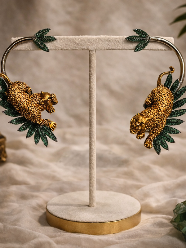 Emerald Panther Royale Statement Set