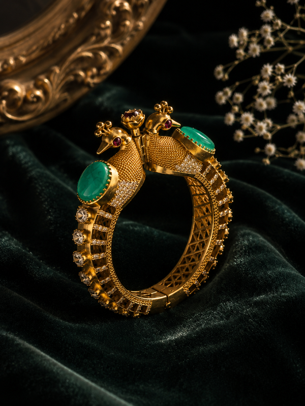 Mayura Mint Peacock Bracelet