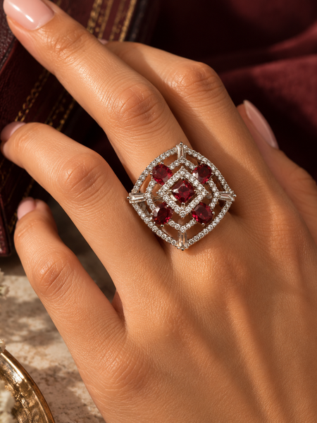 Ruby Aabha Statement Ring