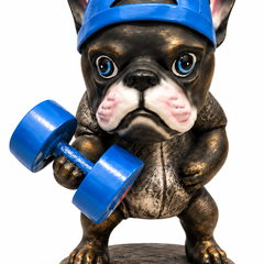 The Knockout Duo – Bulldog Fitness Sculpture Set of 2