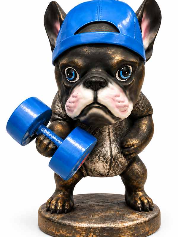 The Knockout Duo – Bulldog Fitness Sculpture Set of 2