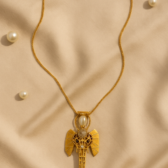 Elephant Pearl Necklace Set
