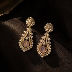 Noor Blush Statement Earrings
