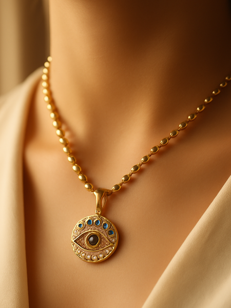 Eternal Protection Evil Eye Pendant Necklace
