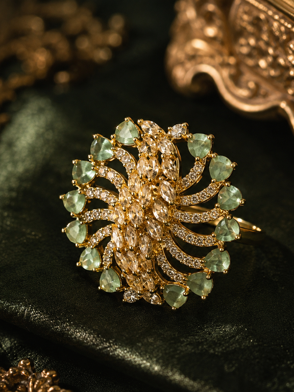 Aurelia Mint Statement Ring