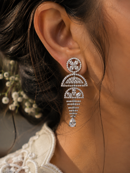 Celeste Crystal Drop Earrings