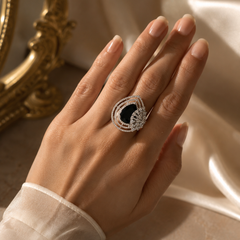 Nisha Onyx Statement Ring