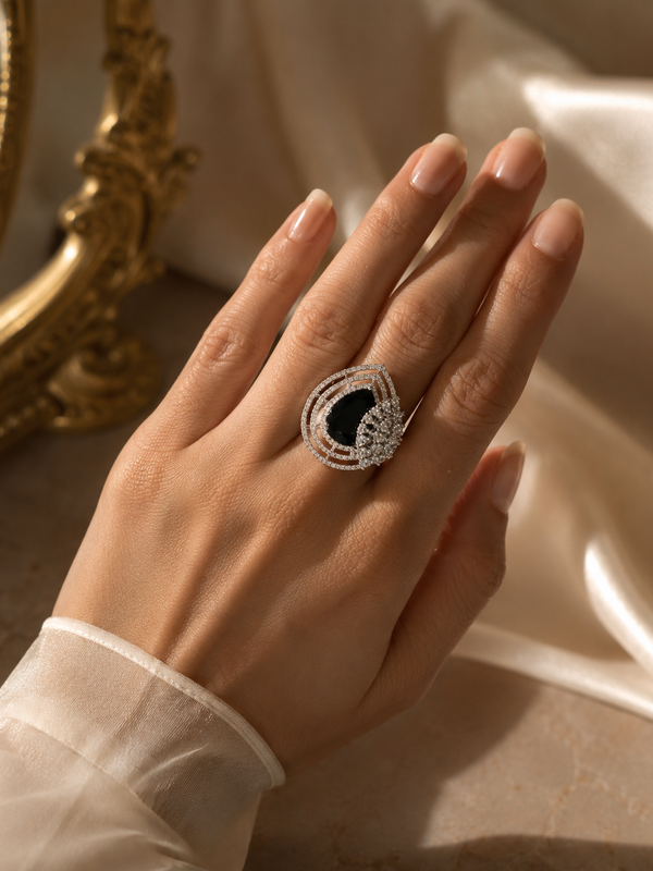 Nisha Onyx Statement Ring