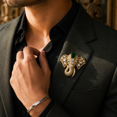 The Maharaja Elephant Statement Brooch