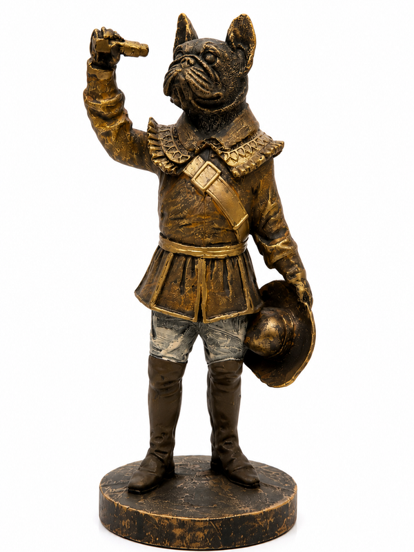 Sir Barkington – The Adventurer Dog Sculpture