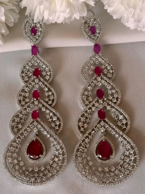 Stellar Cascade Diamond Earrings