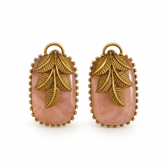 Gulnaar Bird & Blush Stone Pendant Necklace
