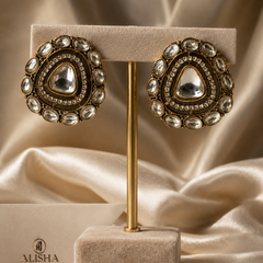 Noor Kundan Stud Earrings