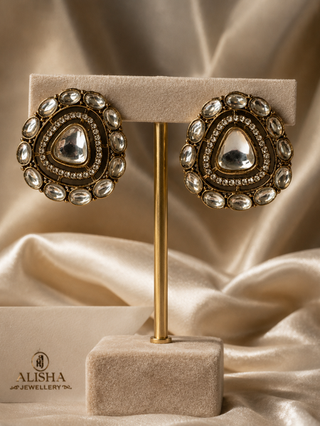 Noor Kundan Stud Earrings