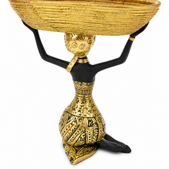 The Golden Grace Basket Sculpture
