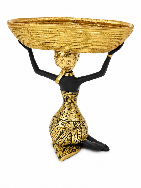 The Golden Grace Basket Sculpture