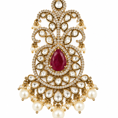 Ruhan Ruby Kundan Men’s Kalgi