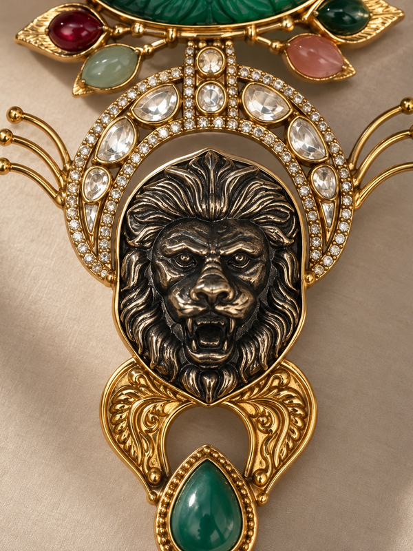 Simha Emerald Heritage Necklace Set
