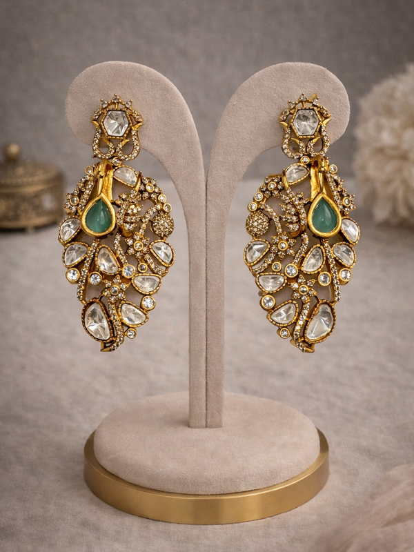 Emerald Peacock Heritage Necklace Set