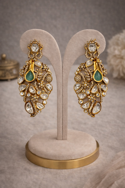 Emerald Peacock Heritage Necklace Set