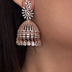Suroor Rose Dome Jhumkas