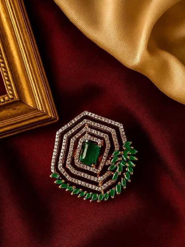 Iqra Emerald Diamond Ring