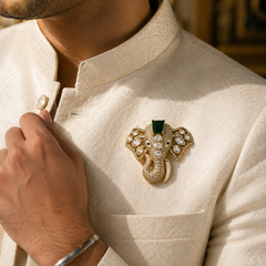 The Maharaja Elephant Statement Brooch