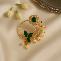 Emerald & Pearl Maharashtrian Nath