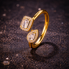 Duo Halo Open Ring