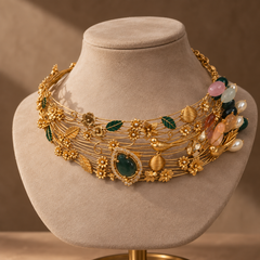 Bagh-e-Noor Botanical Necklace & Earrings Set