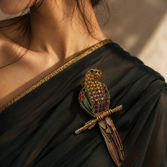 Aurelia Parrot Brooch