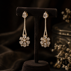 Celeste Crystal Linear Drop Earrings