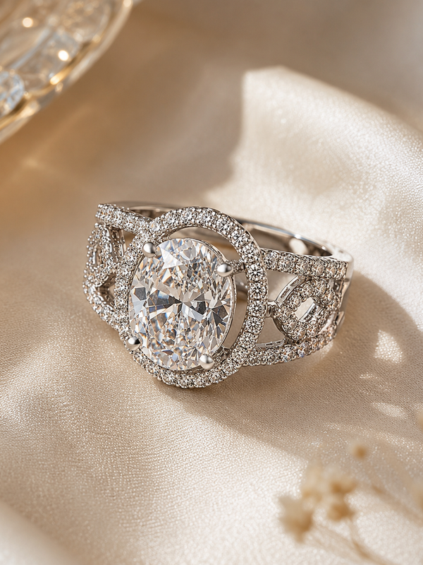 Celeste Oval Statement Ring