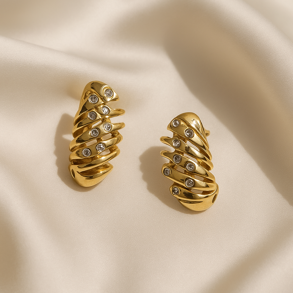 Galaxy Spiral Earrings